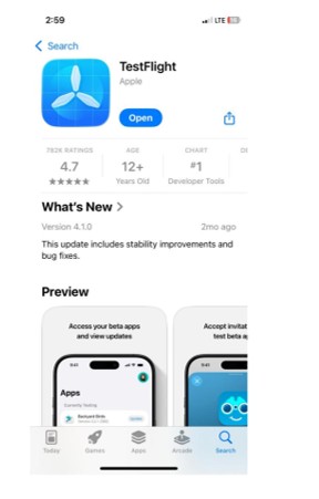 Step 1: Download TestFlight